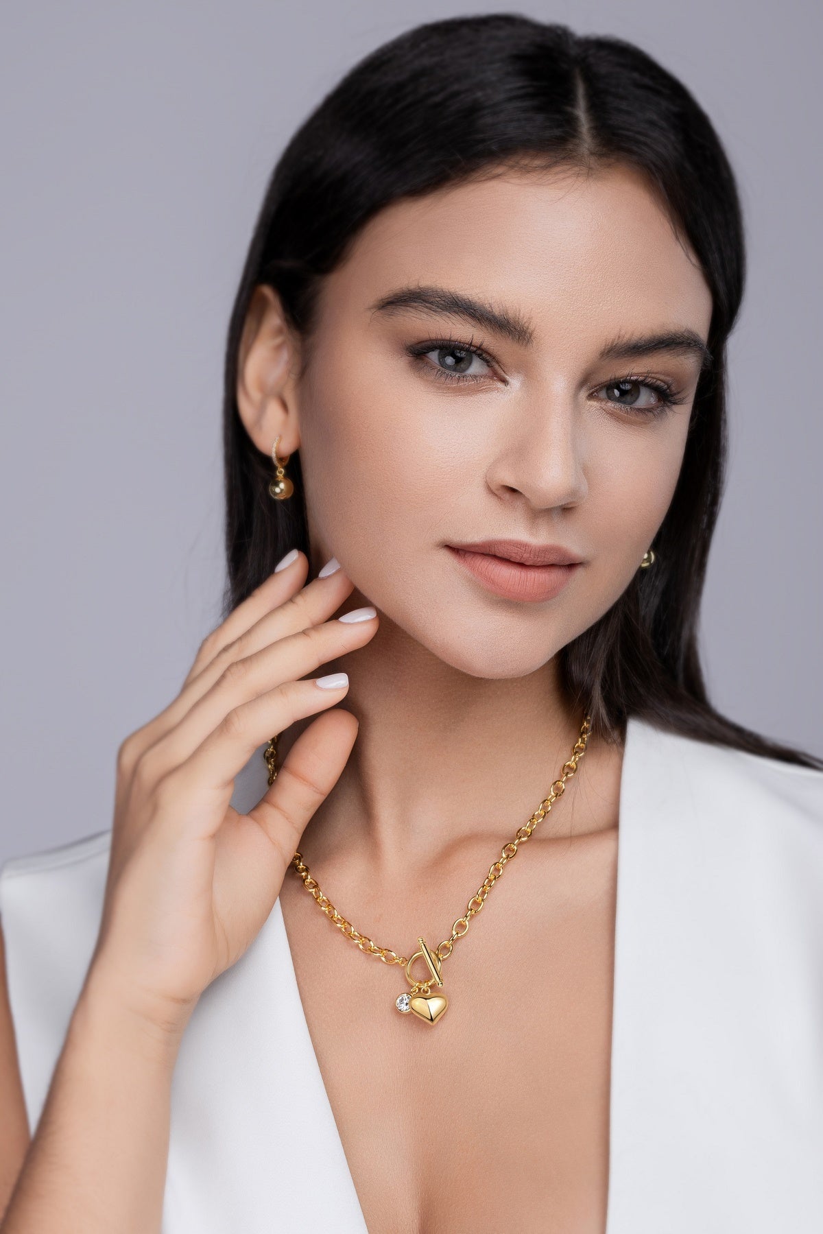 Heart & Diamond Necklace