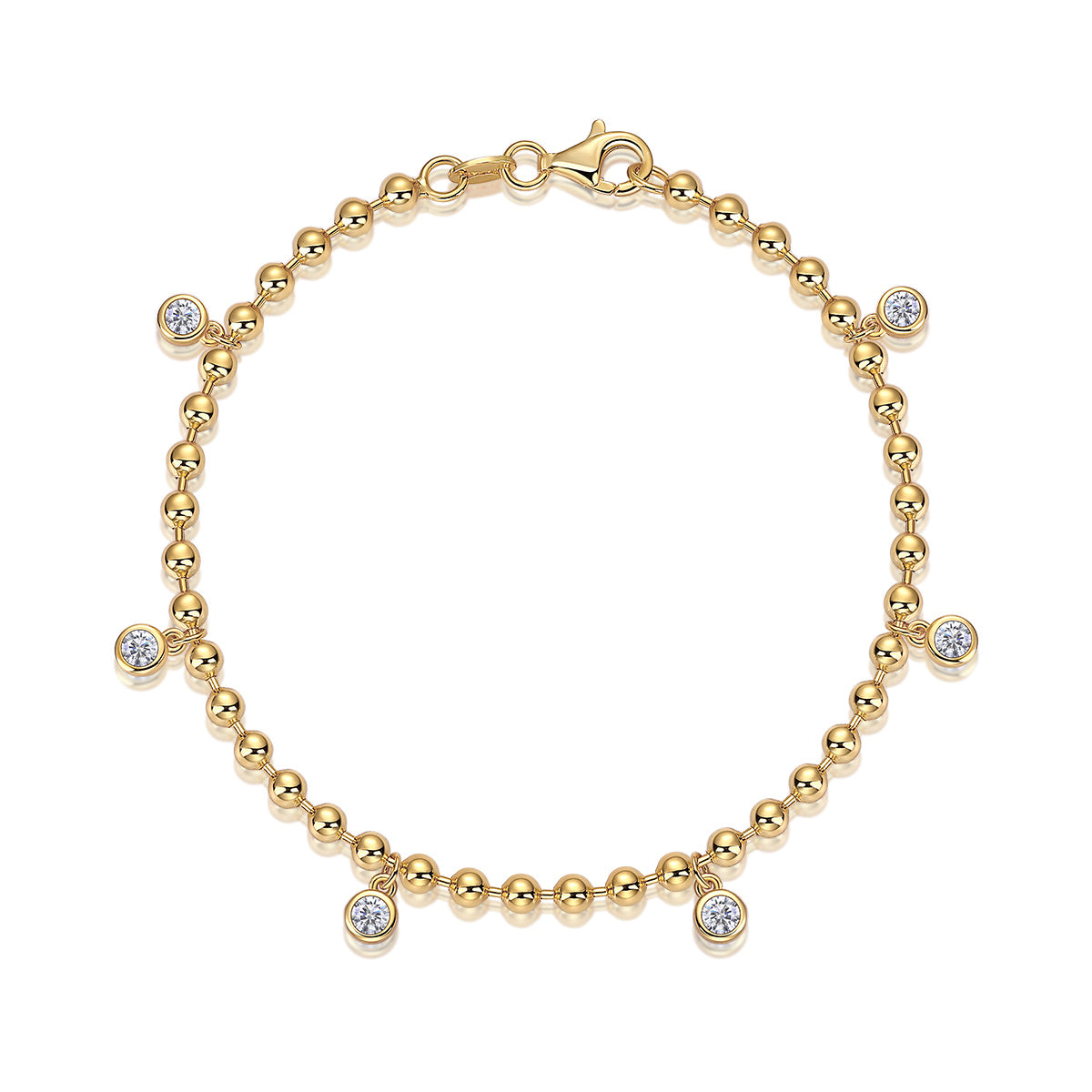 Diamond Charm Bracelet