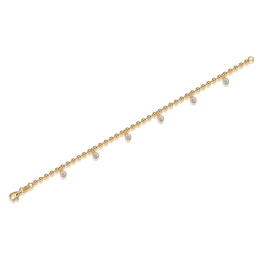 Diamond Charm Bracelet