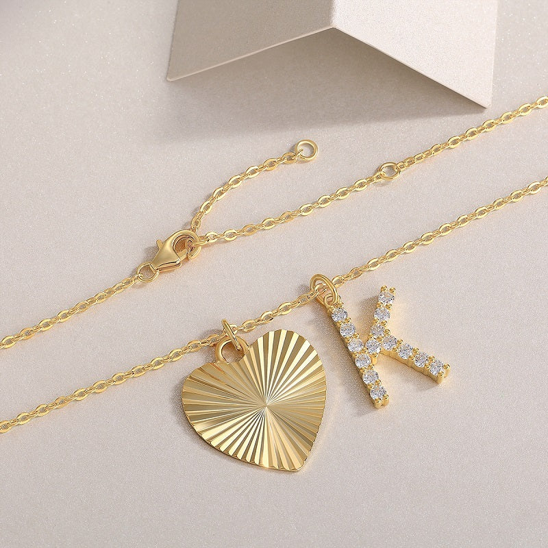 Diamond Initial Pendant Necklace