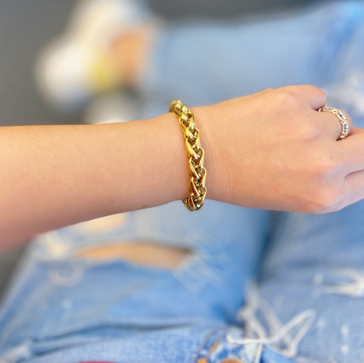 Bold And Edgy Chain Bracelet-0