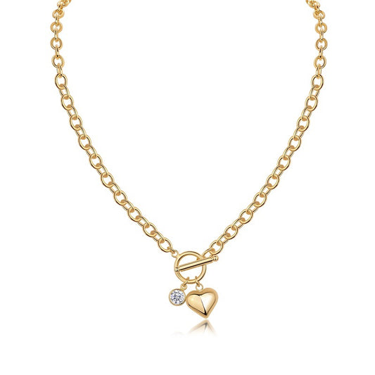 Heart & Diamond Necklace