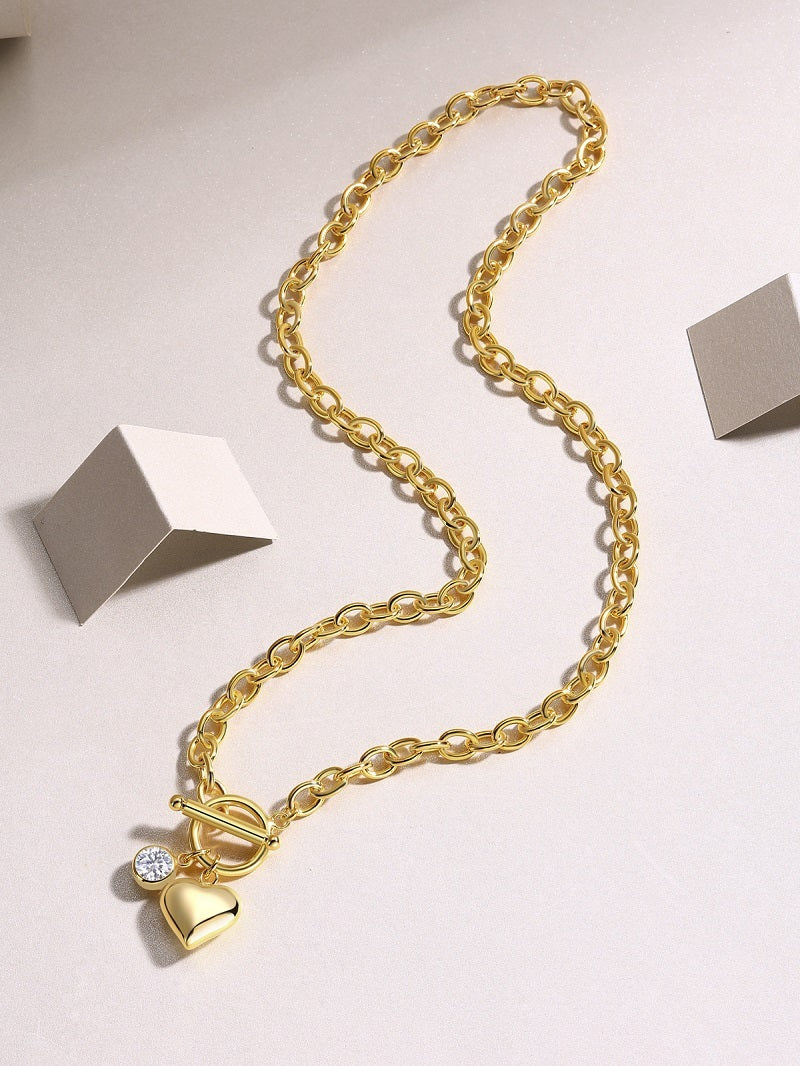 Heart & Diamond Necklace