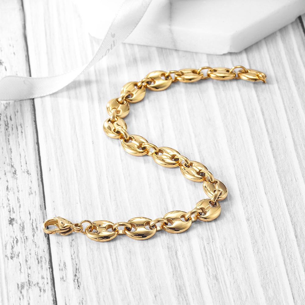 Coffee Bean Chain Bracelet