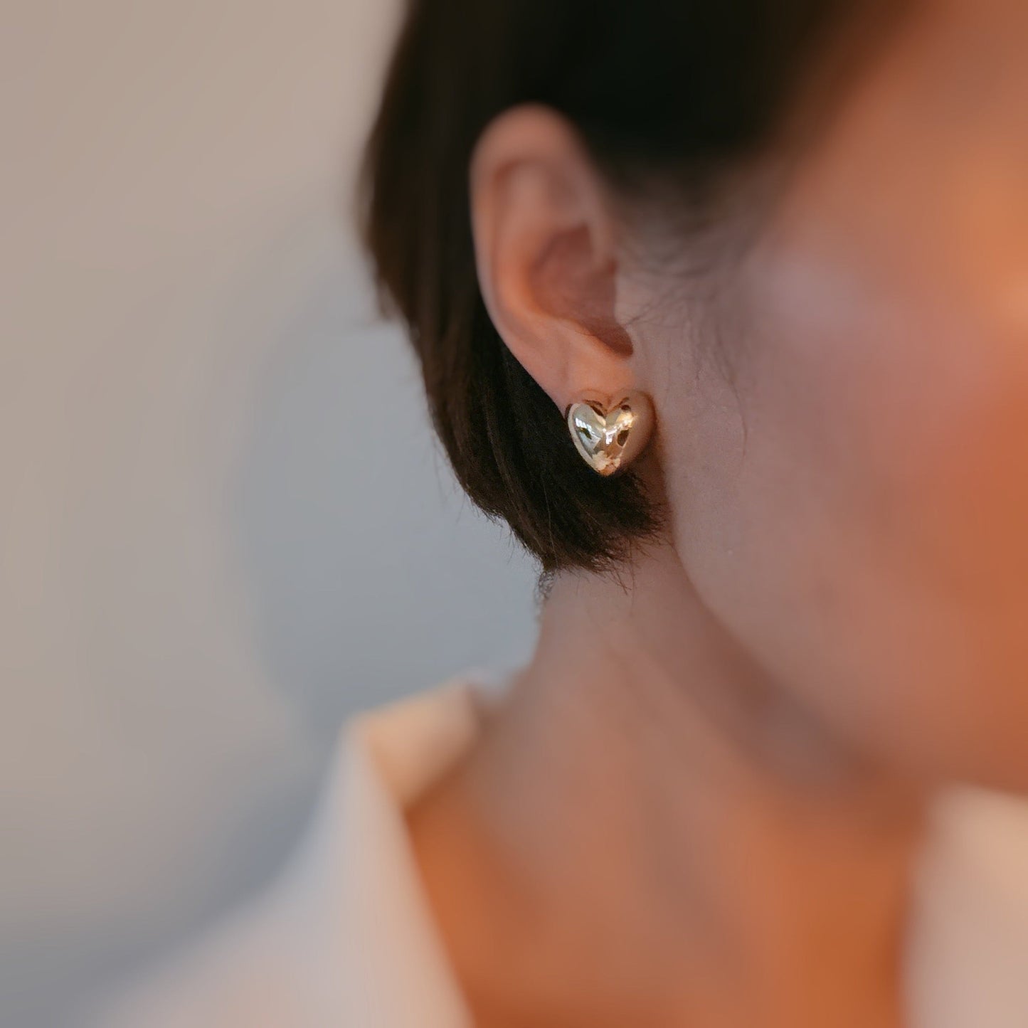 Penny Lovely Heart Stud Earrings