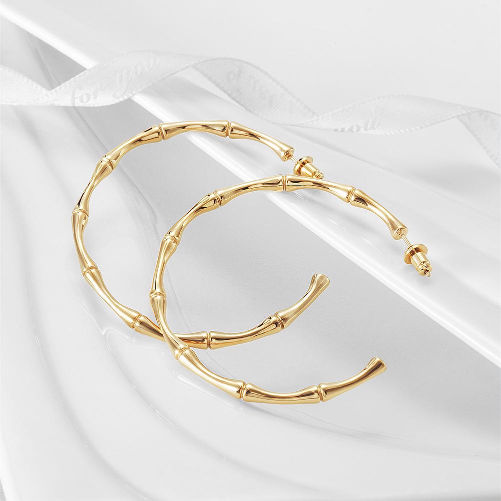 Bamboo Hoop Earrings
