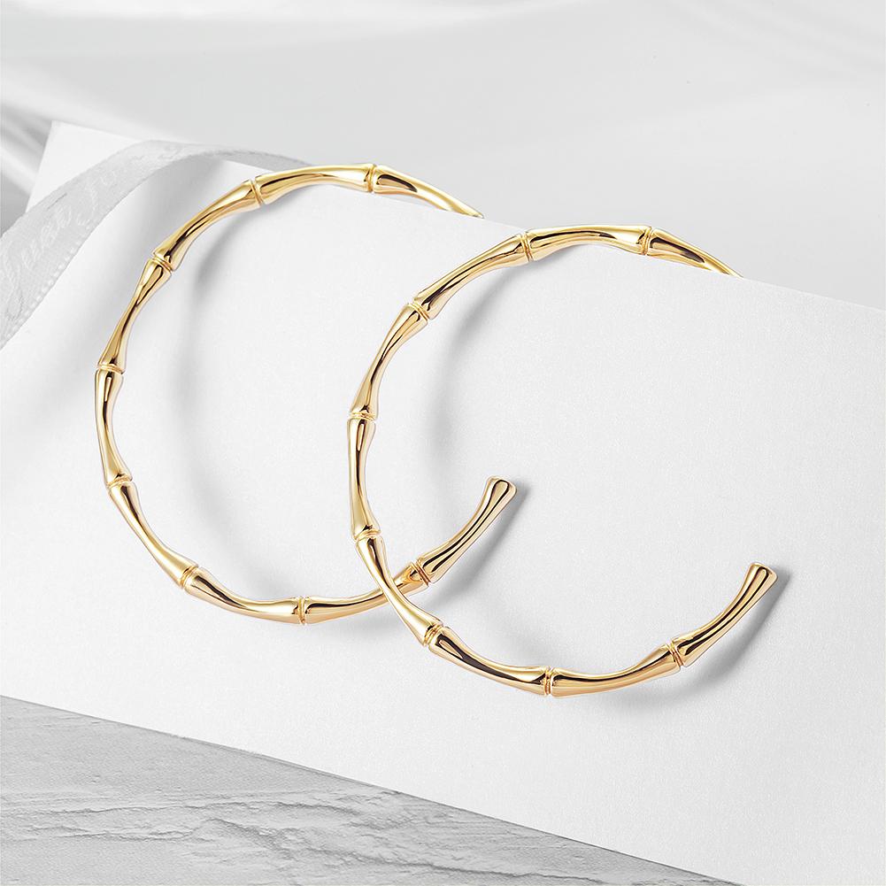 Bamboo Hoop Earrings