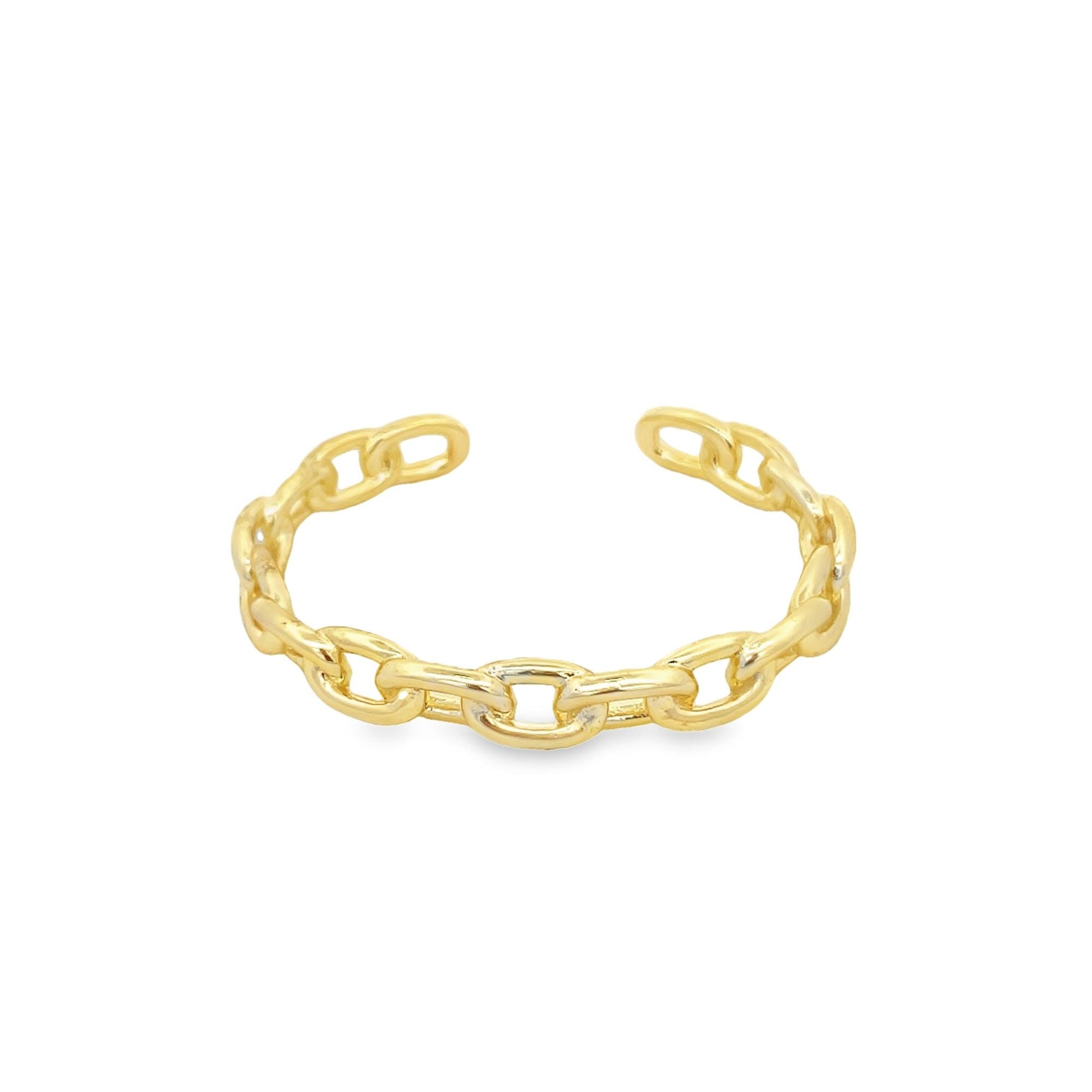 Cuban Chain Style Wrist Cuff Bangle Bracelet (B9)-1