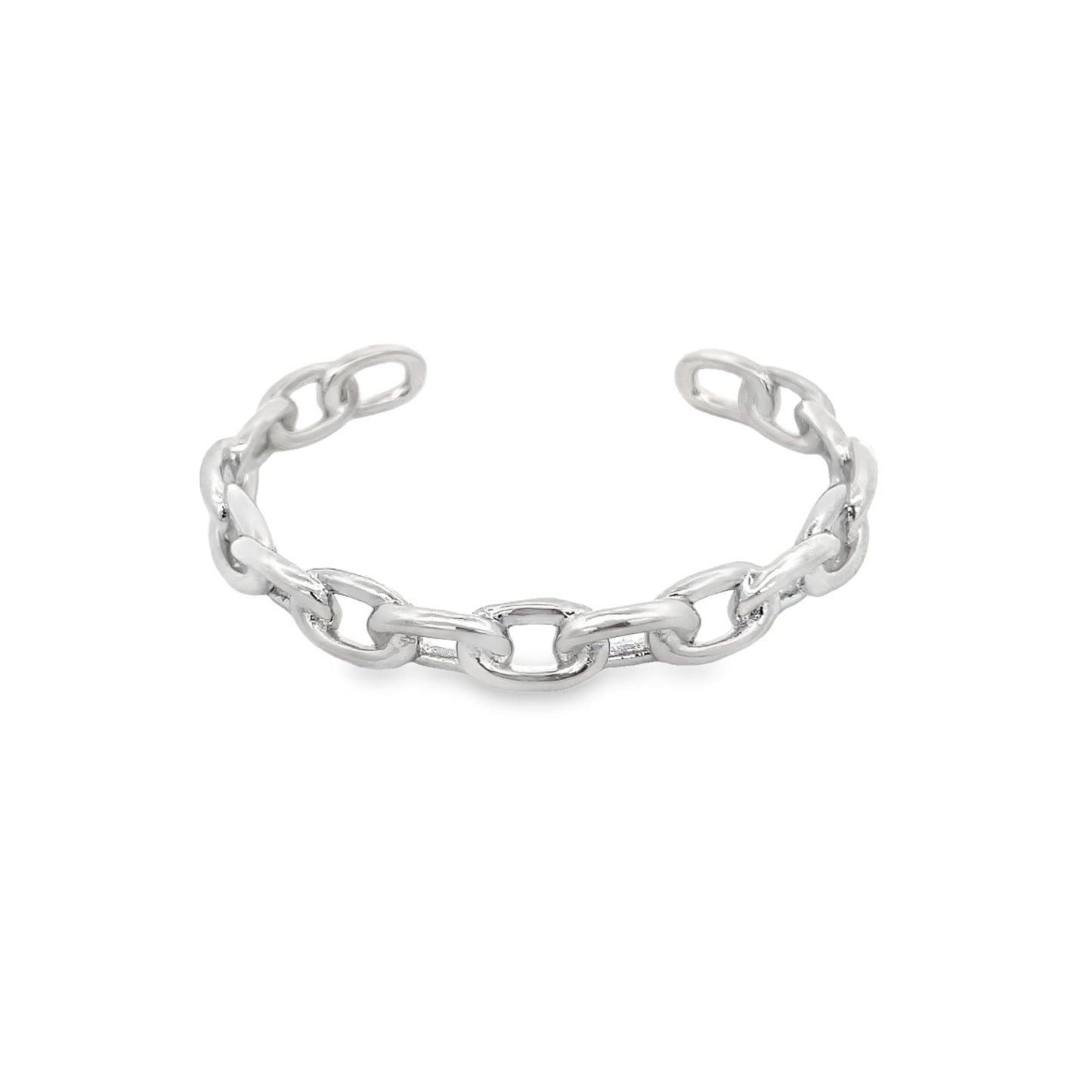 Cuban Chain Style Wrist Cuff Bangle Bracelet (B9)-2