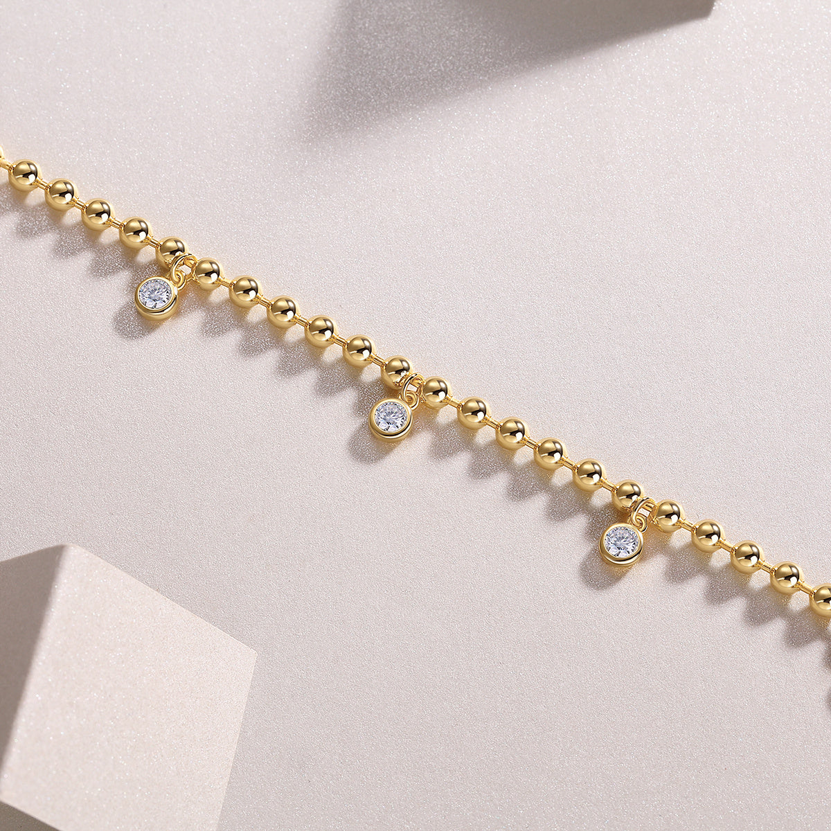 Diamond Charm Bracelet