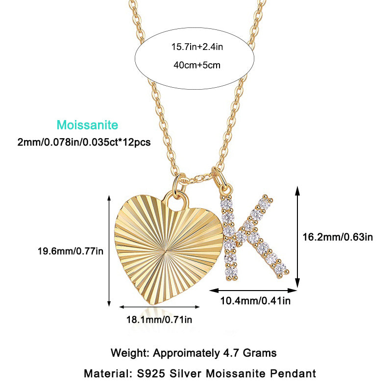 Diamond Initial Pendant Necklace