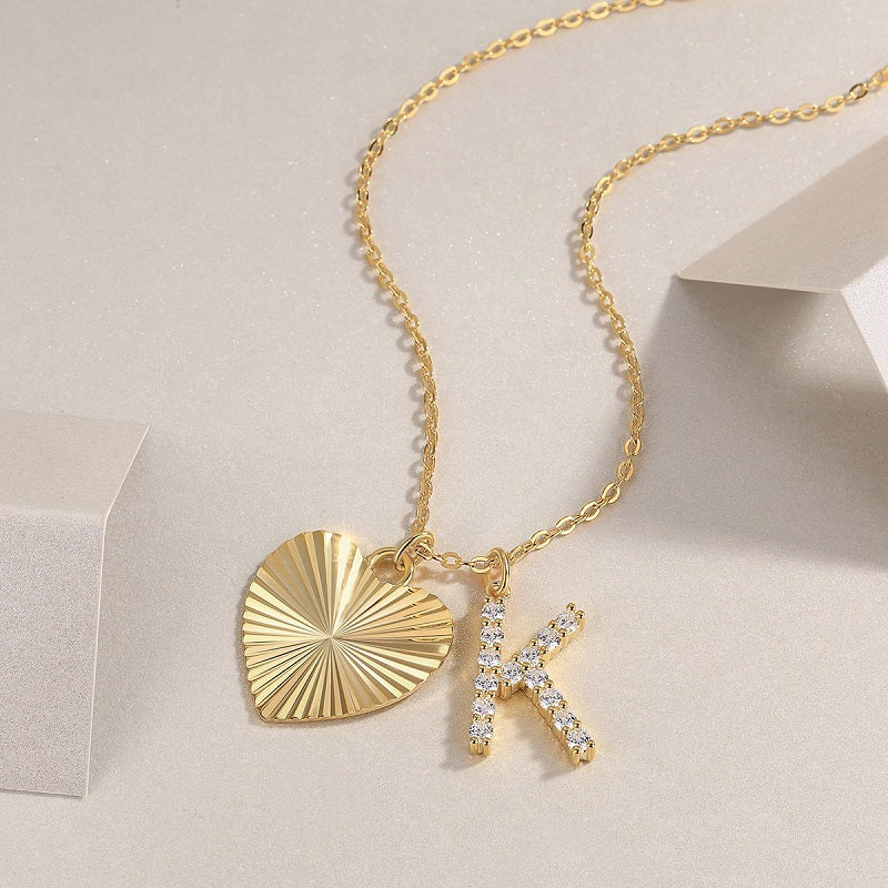 Diamond Initial Pendant Necklace